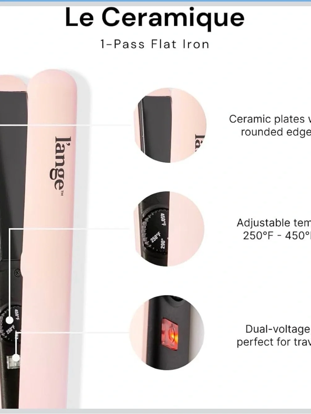 Le Ceramique flat iron & hair bundle products  NWT